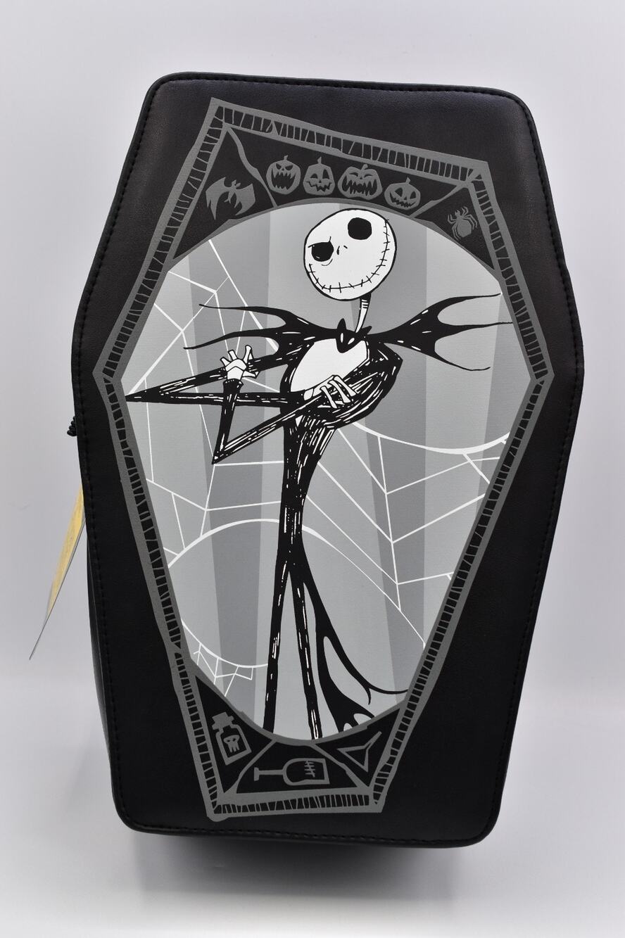 Vintage 12" Coffin 2003 Nightmare Before Christmas mini backpack Disney - Picture 1 of 12